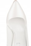 Pantofi de mireasa alb sidef cu cristale swarovsky