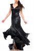 Rochie matase neagra croi sirena Paris