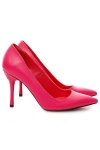 Pantofi piele fuchsia