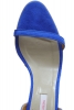Sandale bareta piele naturala albastru electric