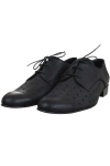 Pantofi barbati piele perforata neagra