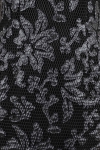 Rochie neagra cambrata cu aplicatii florale