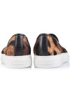 Sneakers piele print leopard